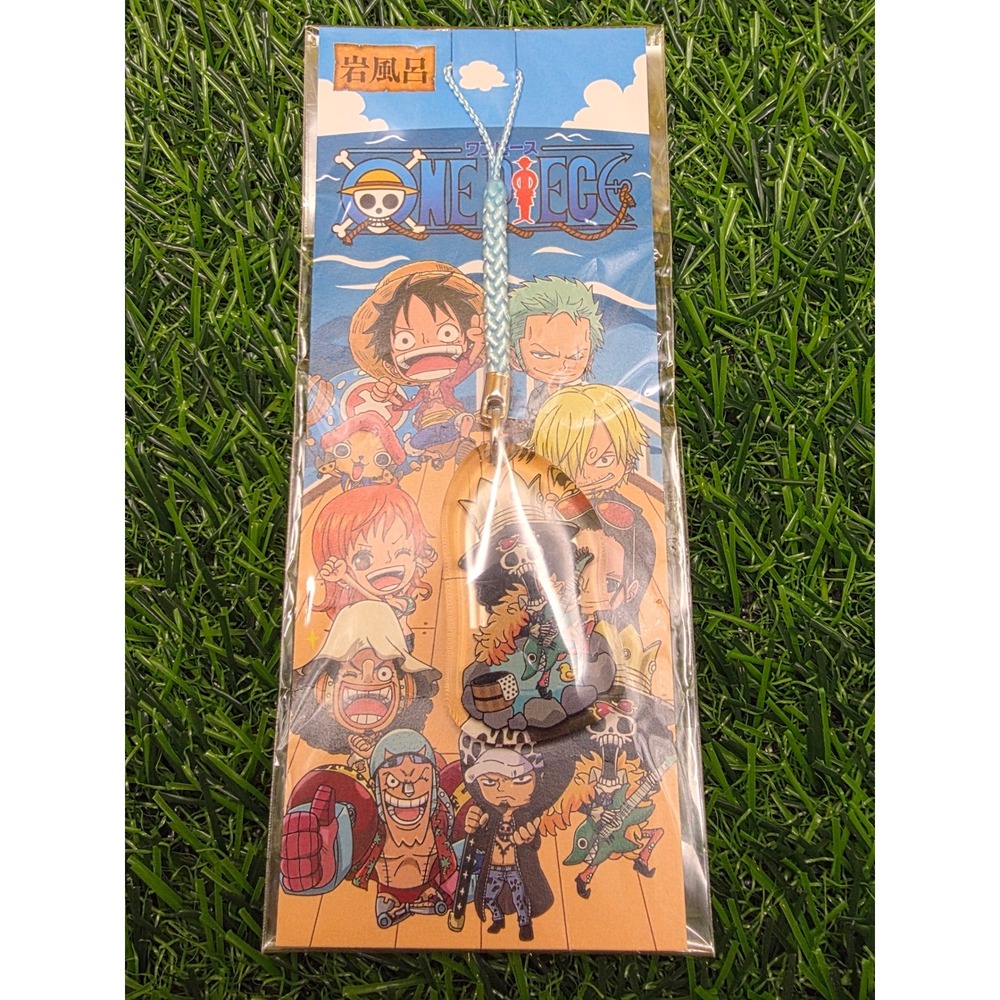 One Piece Soul King Brook Hot Spring Acrylic Charm Strap Japan Gotochi Ensky